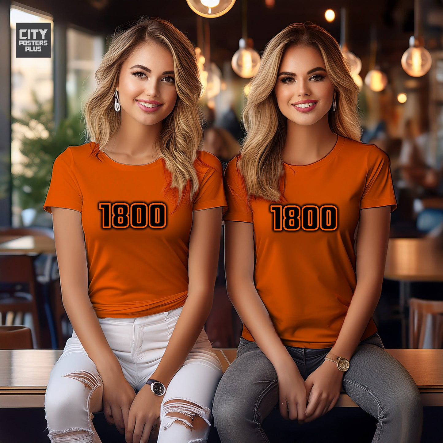 1800 Year Women T-Shirt (Orange)