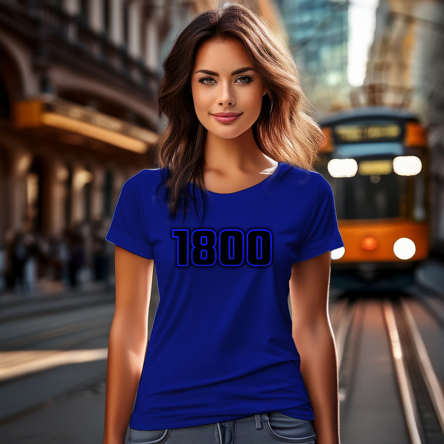 1800 Year Women T-Shirt (Royal Blue)