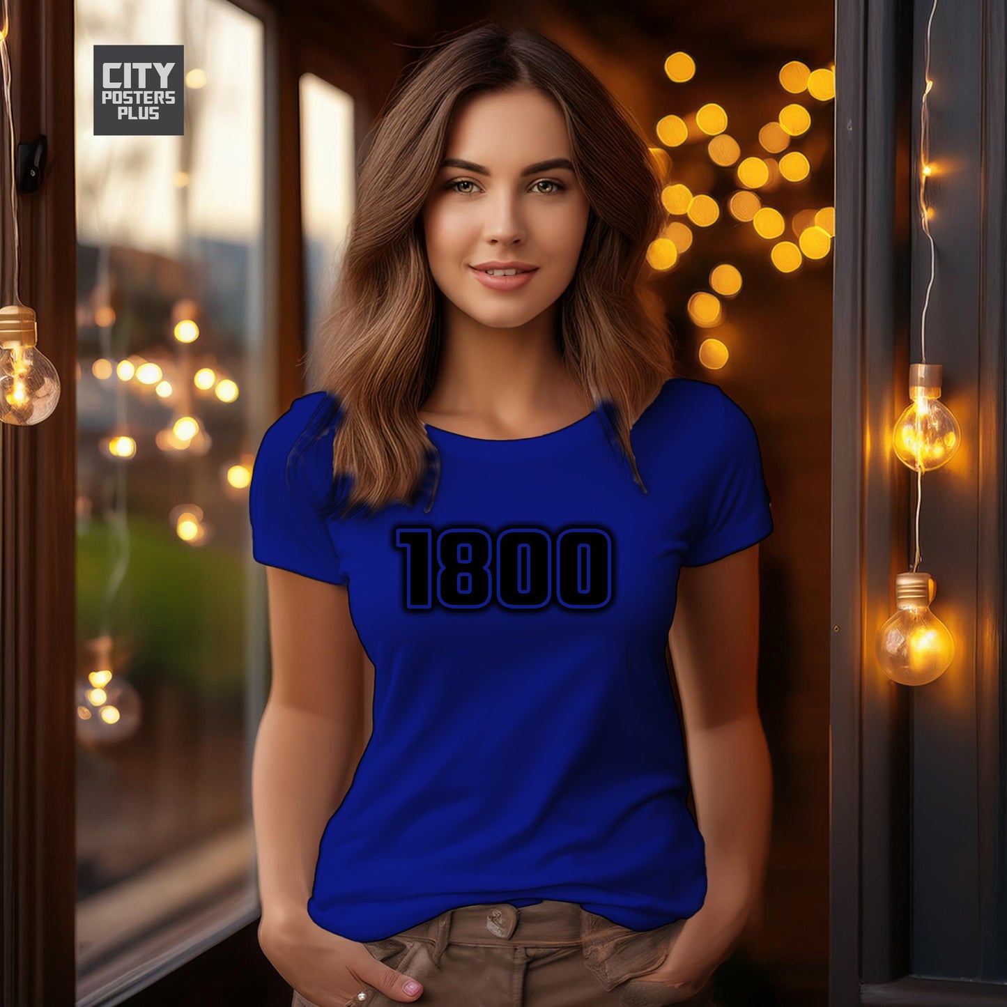 1800 Year Women T-Shirt (Royal Blue)
