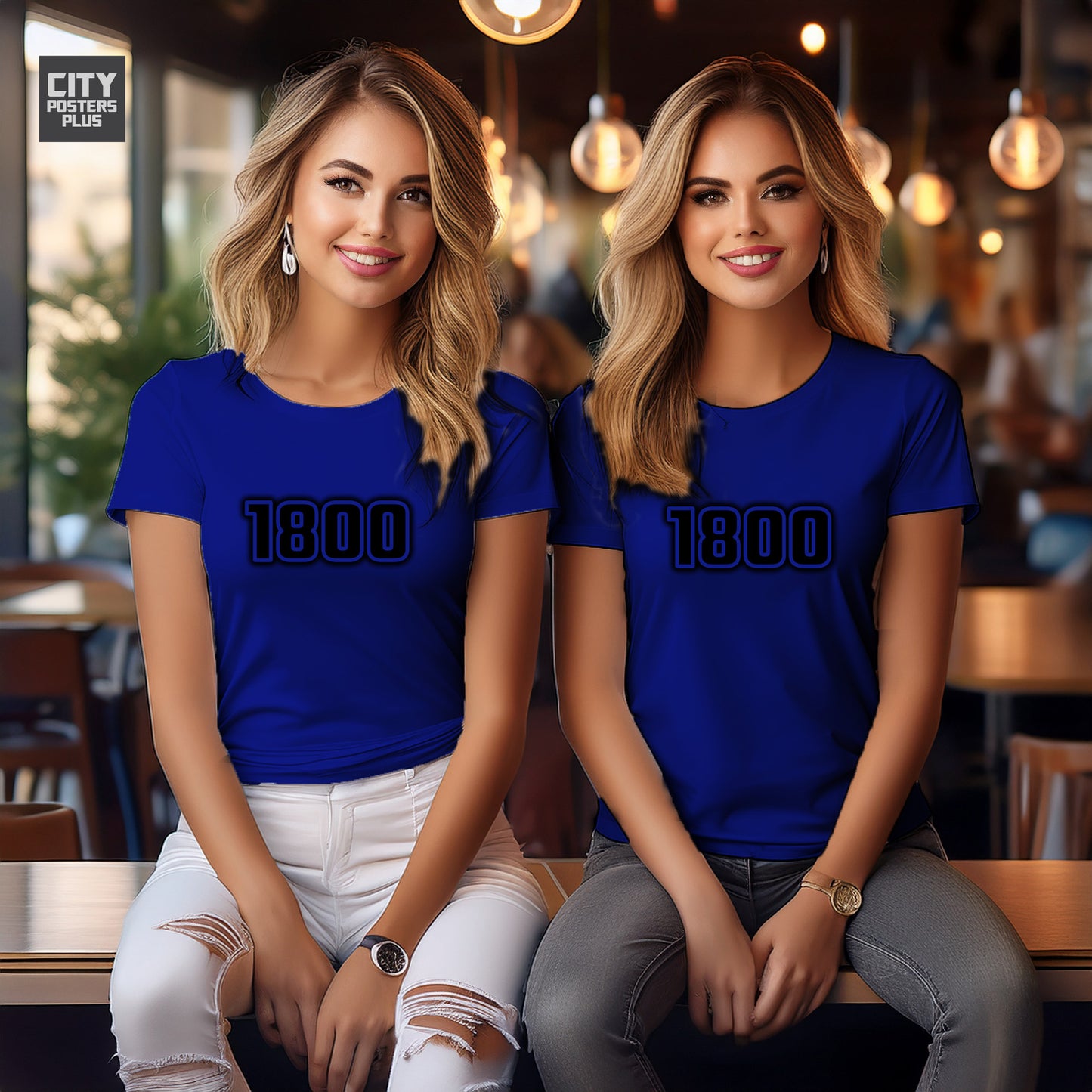 1800 Year Women T-Shirt (Royal Blue)