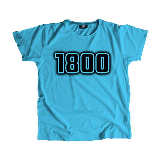 1800 Year Men Unisex T-Shirt (Sky Blue)