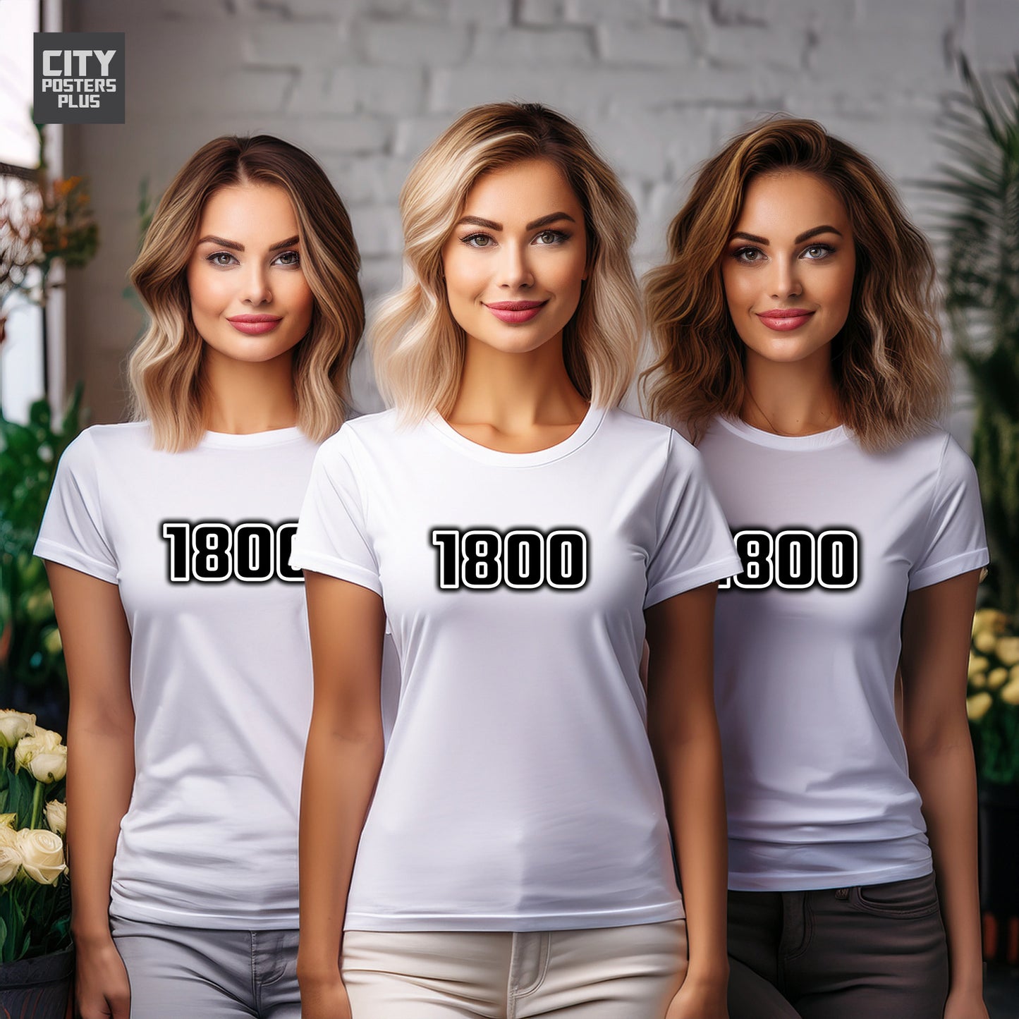 1800 Year Women T-Shirt (White)