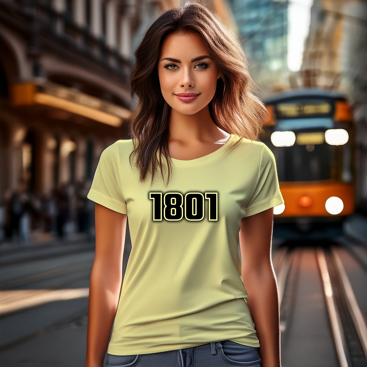 1801 Year Women T-Shirt (Butter Yellow)