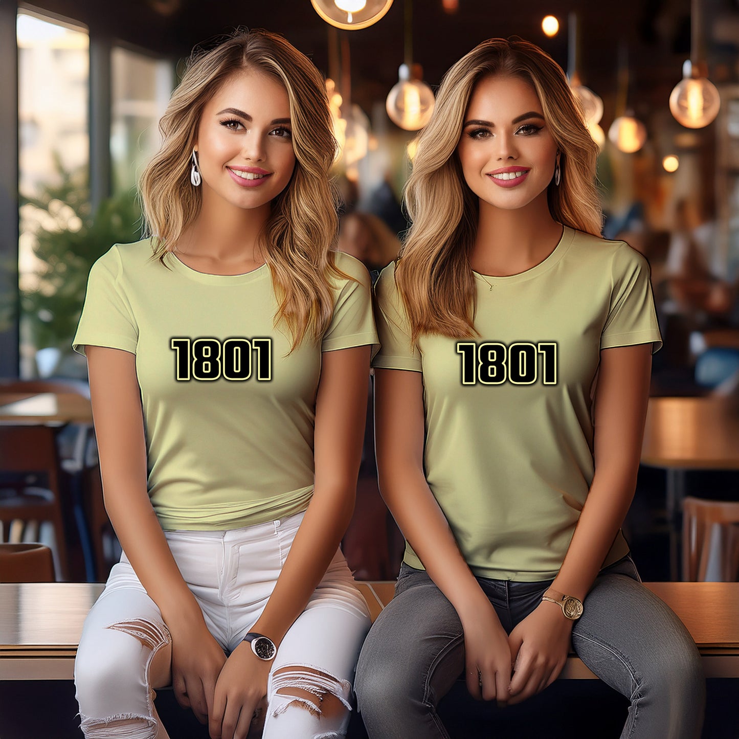 1801 Year Women T-Shirt (Butter Yellow)