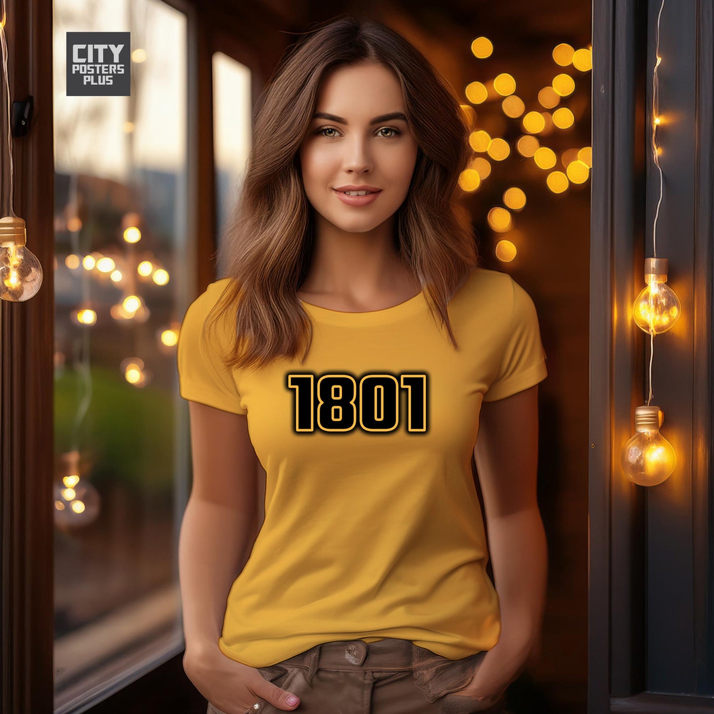 1801 Year Women T-Shirt (Golden Yellow)