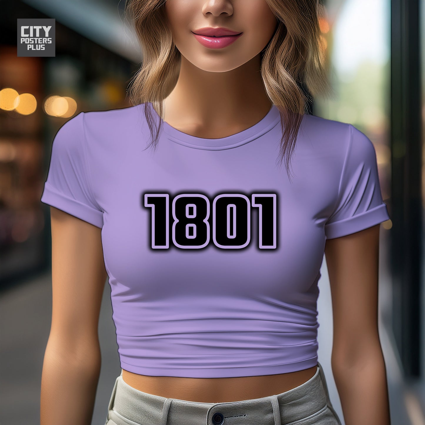 1801 Year Women Crop Top (Iris Lavender)