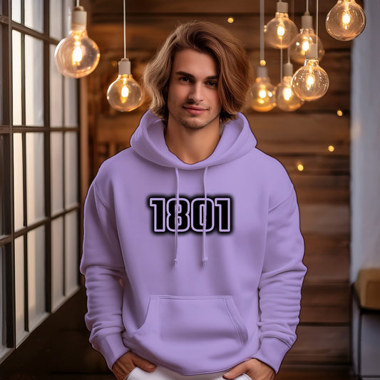 1801 Year Men Unisex Hoodie (Iris Lavender)