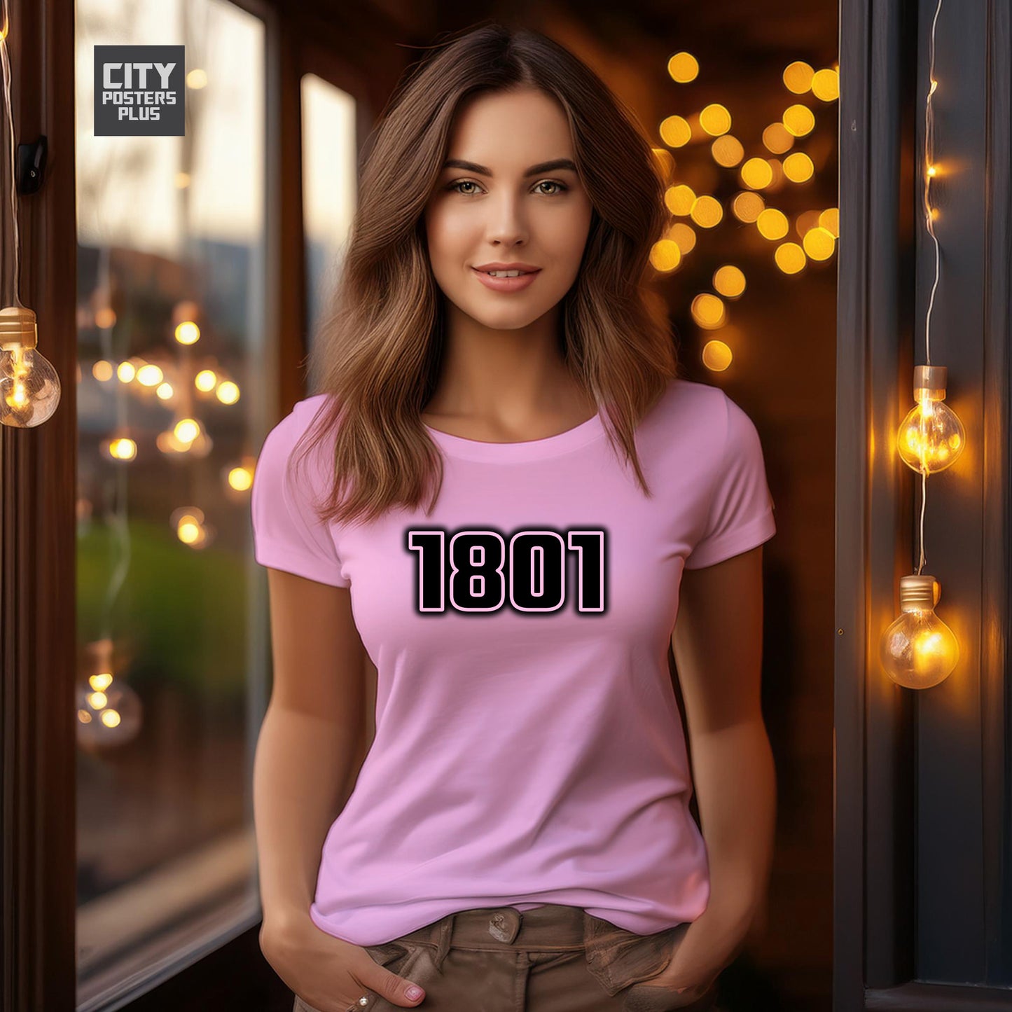 1801 Year Women T-Shirt (Light Pink)