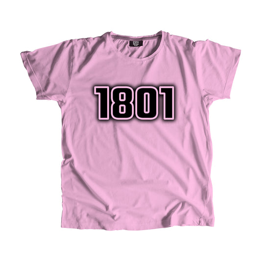 1801 Year Men Unisex T-Shirt (Light Pink)