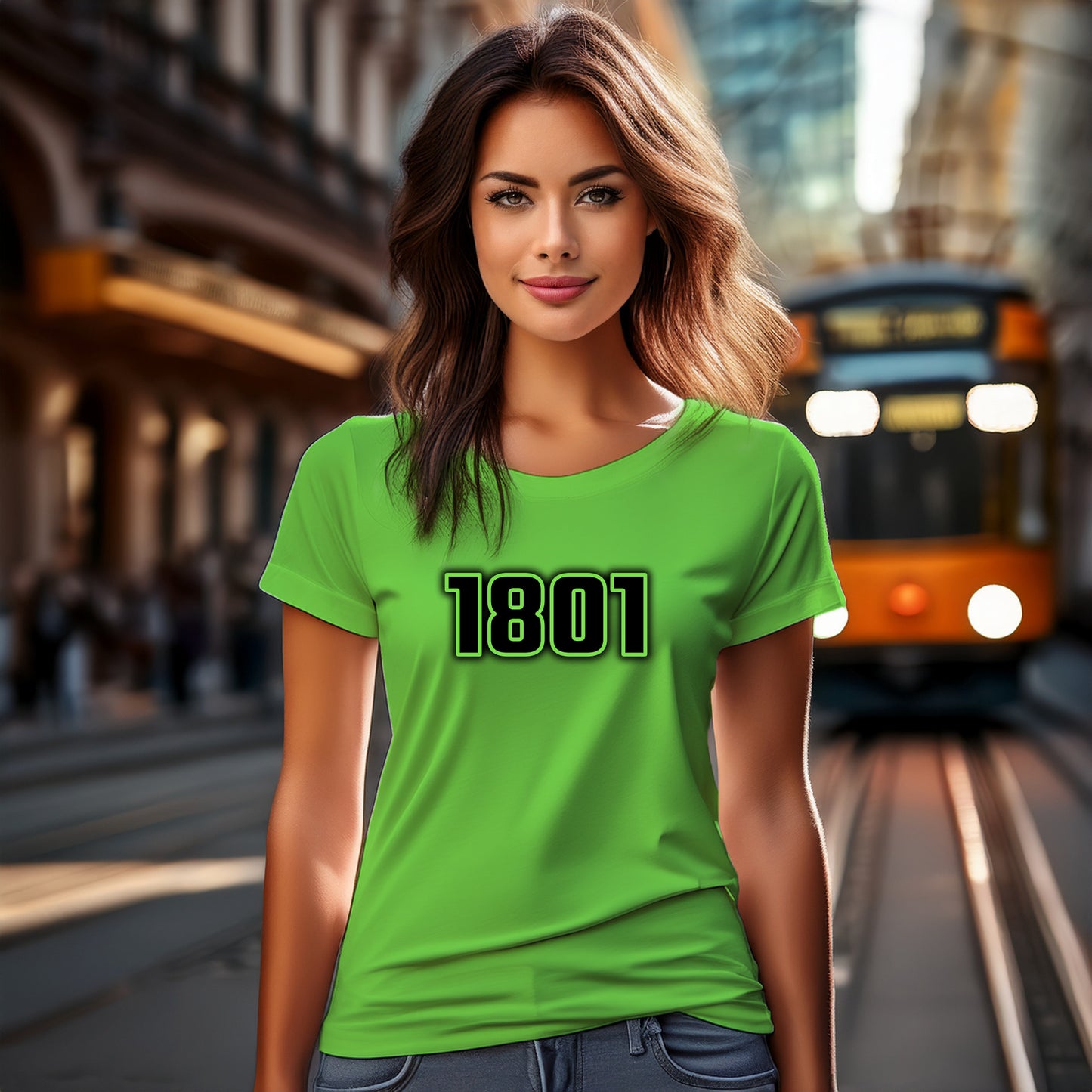 1801 Year Women T-Shirt (Liril Green)