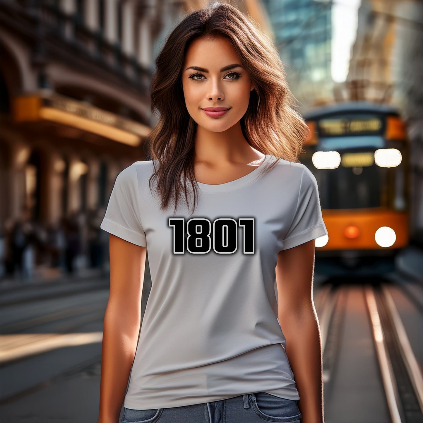 1801 Year Women T-Shirt (Melange Grey)