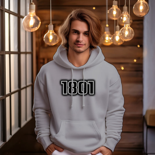 1801 Year Men Unisex Hoodie (Melange Grey)