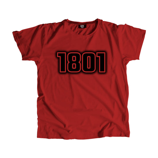 1801 Year Men Unisex T-Shirt (Red)