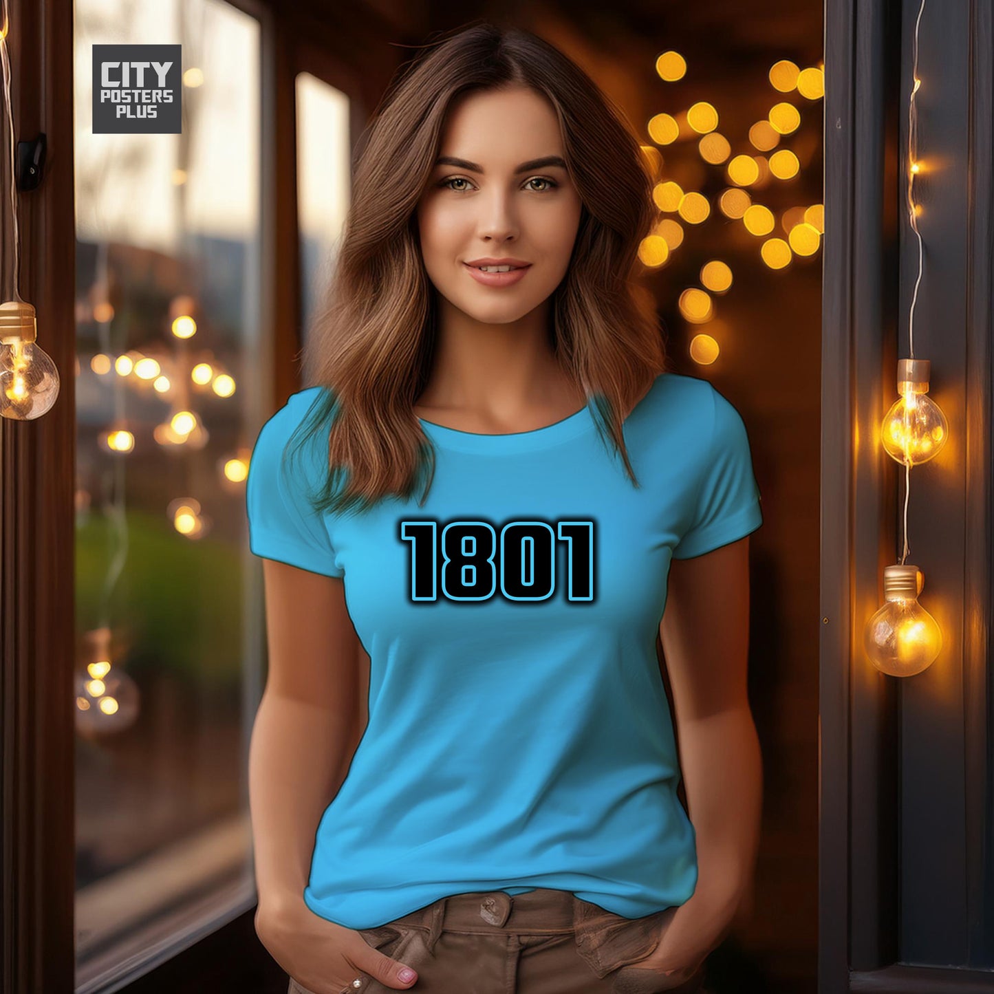 1801 Year Women T-Shirt (Sky Blue)