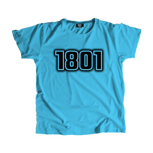 1801 Year Men Unisex T-Shirt (Sky Blue)