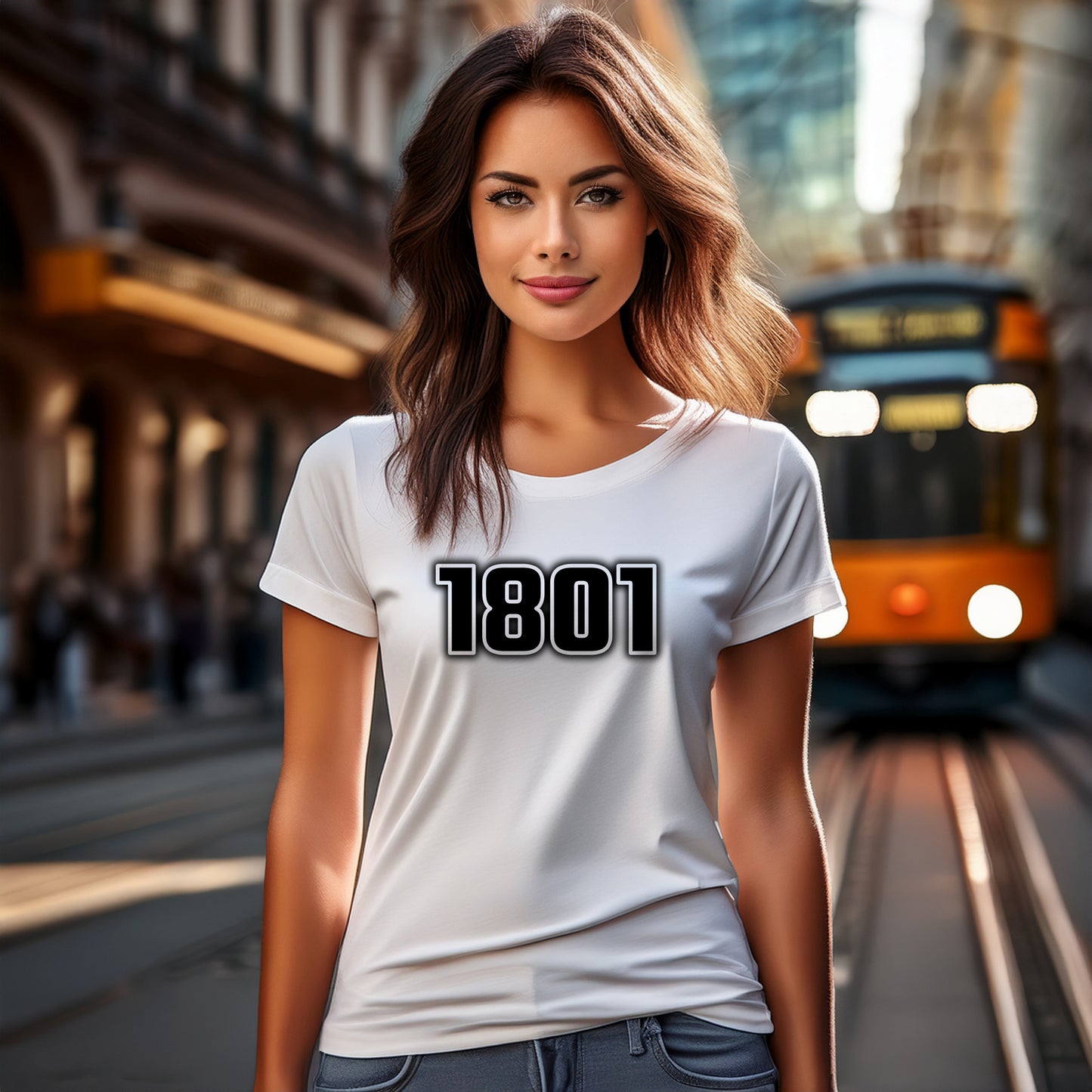 1801 Year Women T-Shirt (White)