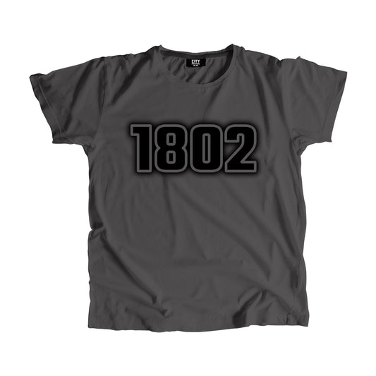 1802 Year Men Unisex T-Shirt (Charcoal Grey)