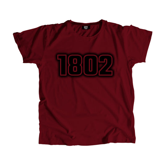 1802 Year Men Unisex T-Shirt (Maroon)