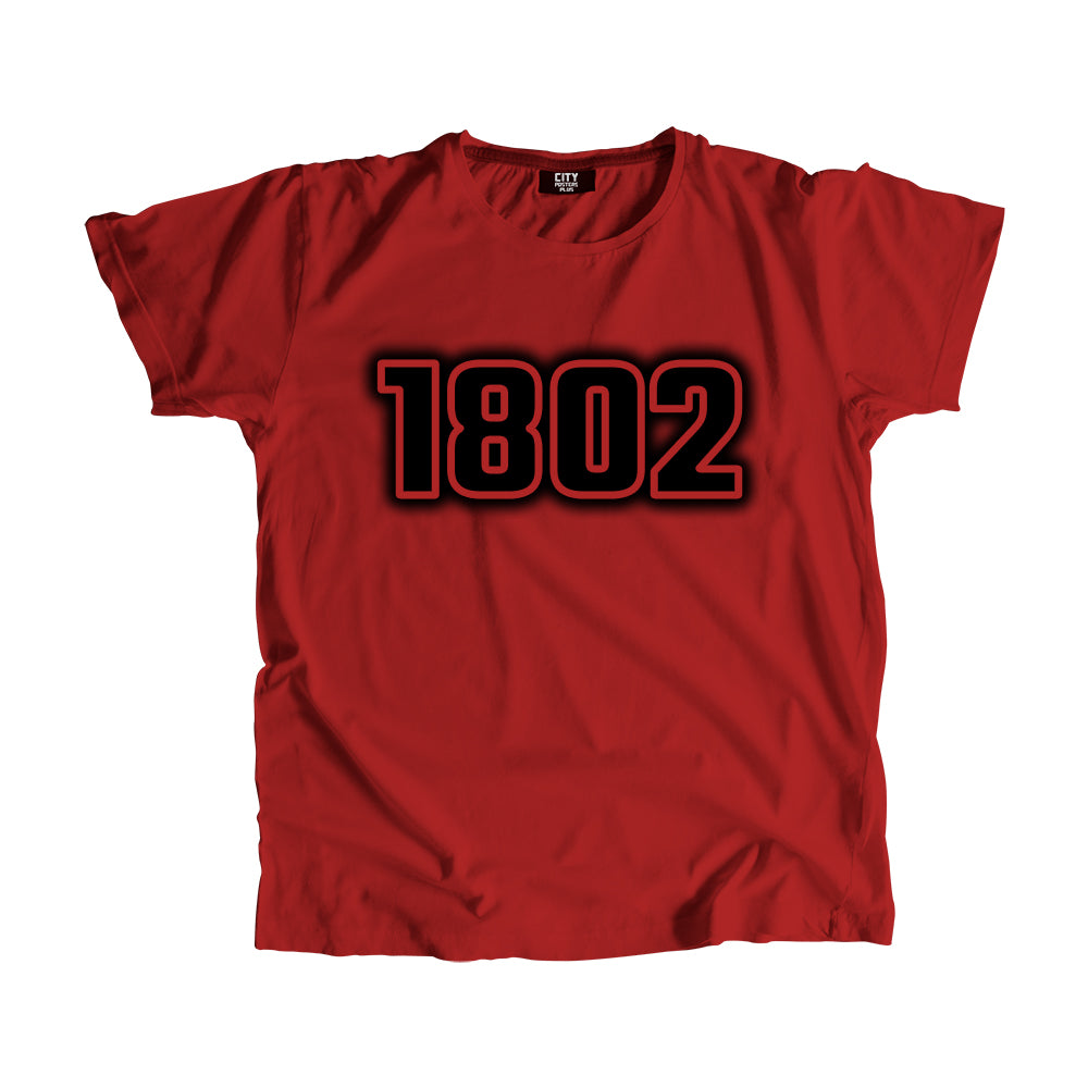 1802 Year Men Unisex T-Shirt (Red)