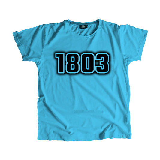 1803 Year Men Unisex T-Shirt (Sky Blue)