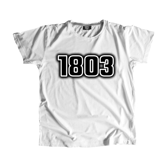 1803 Year Men Unisex T-Shirt (White)