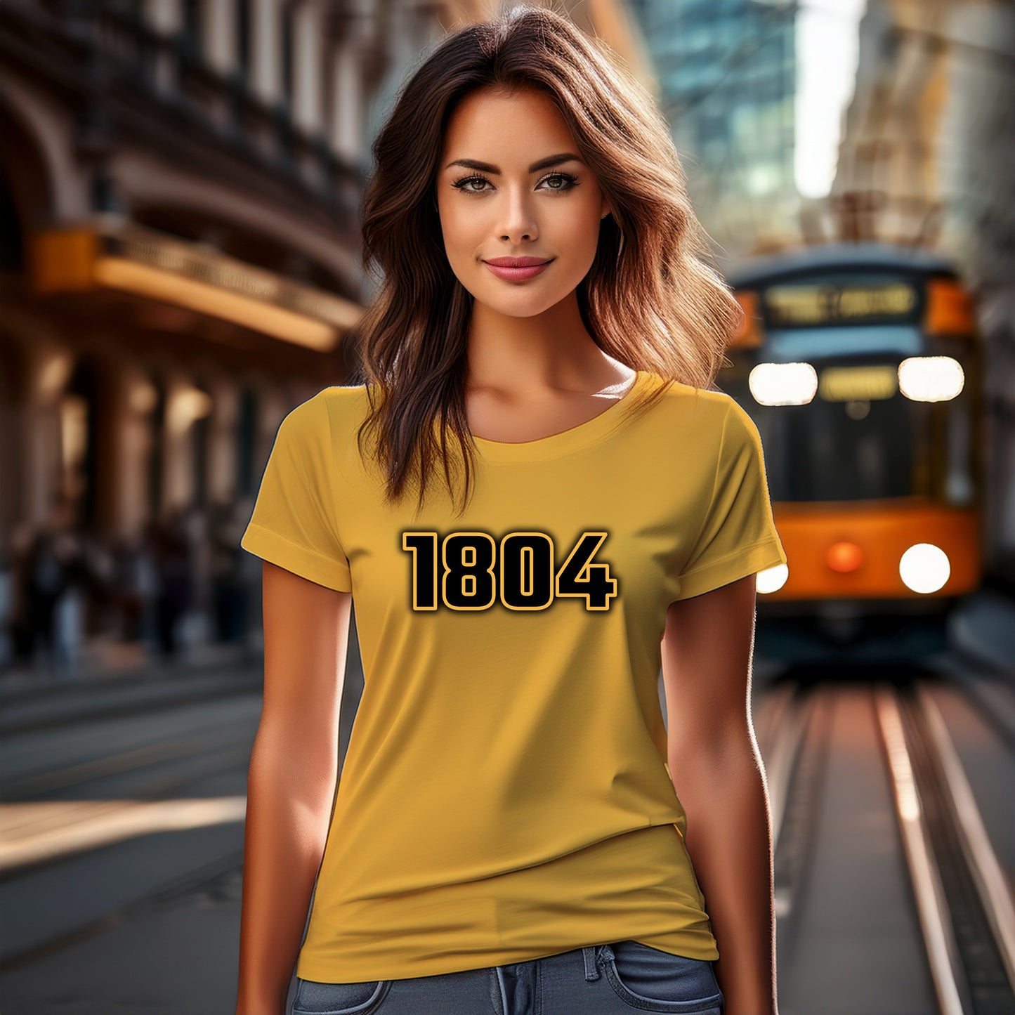 1804 Year Women T-Shirt (Golden Yellow)