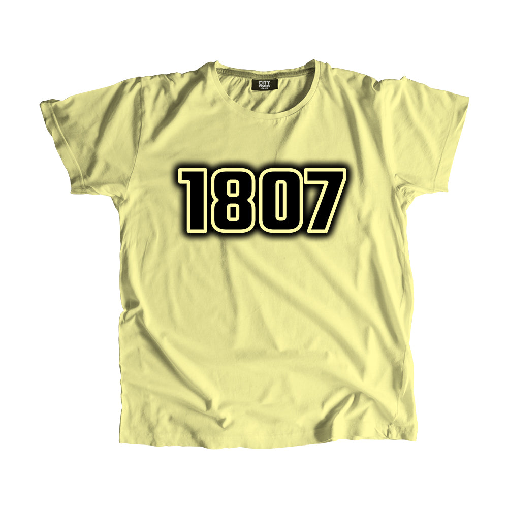 1807 Year Men Unisex T-Shirt (Butter Yellow)