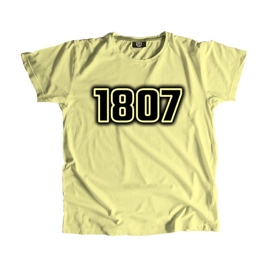 1807 Year Men Unisex T-Shirt (Butter Yellow)