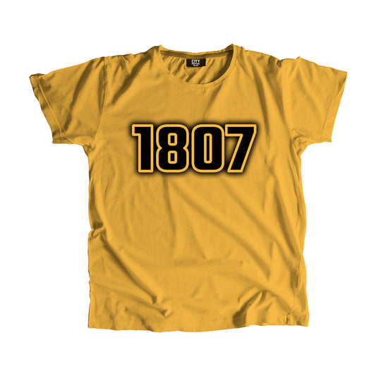1807 Year Men Unisex T-Shirt (Golden Yellow)