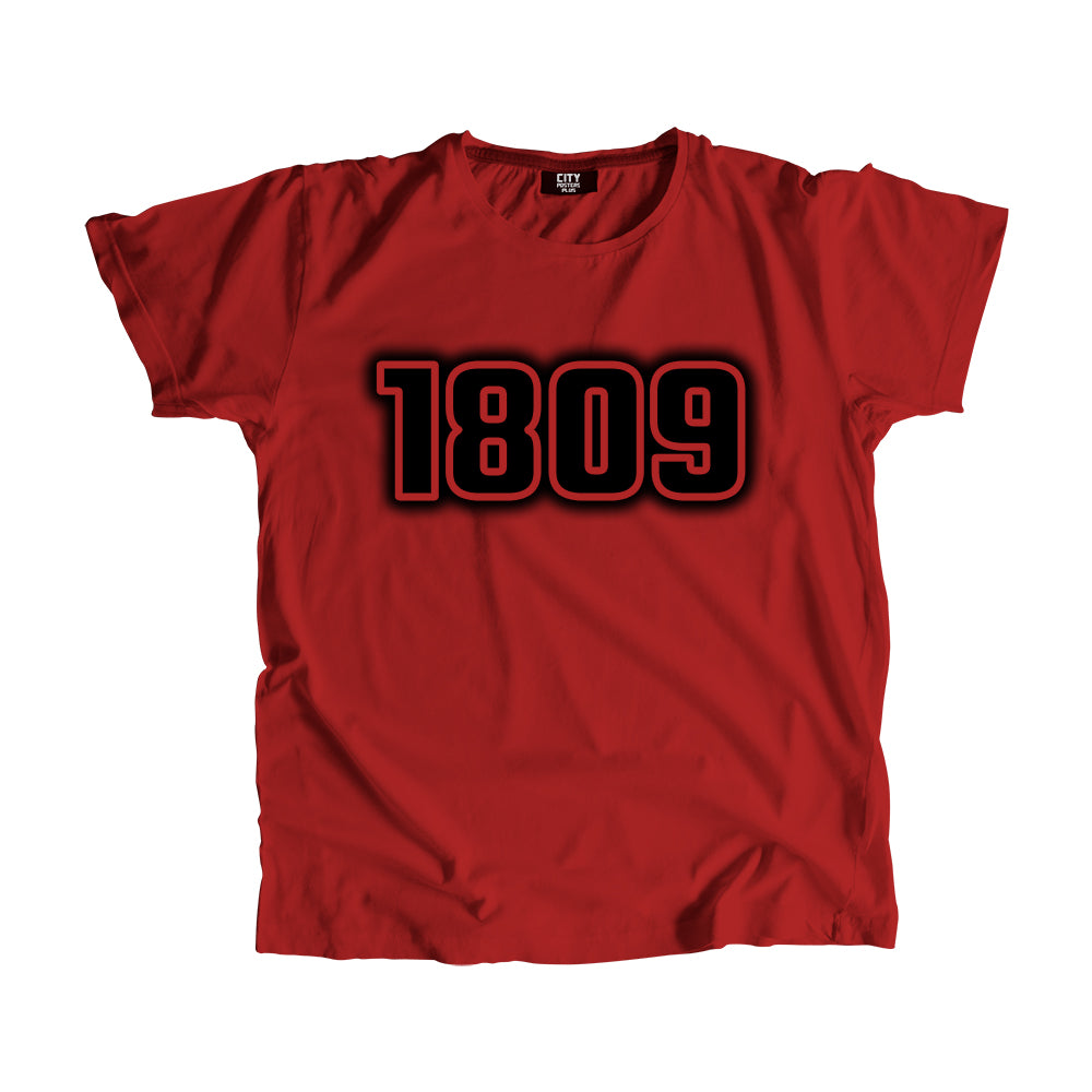 1809 Year Men Unisex T-Shirt (Red)