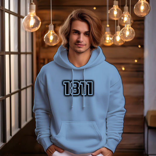 1811 Year Men Unisex Hoodie (Baby Blue)