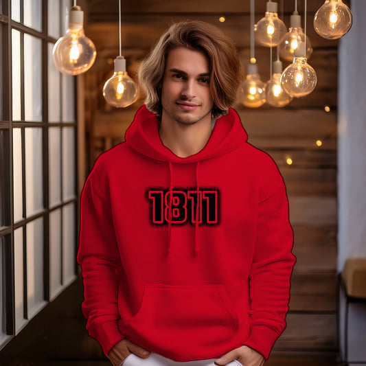 1811 Year Men Unisex Hoodie (Red)