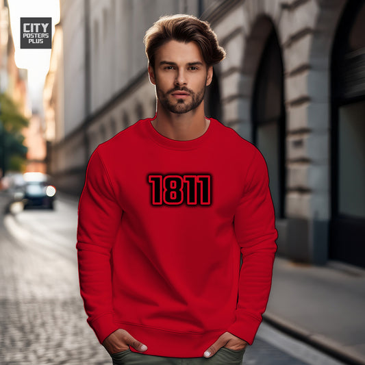 1811 Year Men Unisex Sweatshirt (Red)