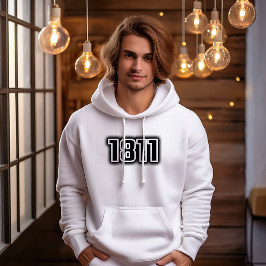 1811 Year Men Unisex Hoodie (White)