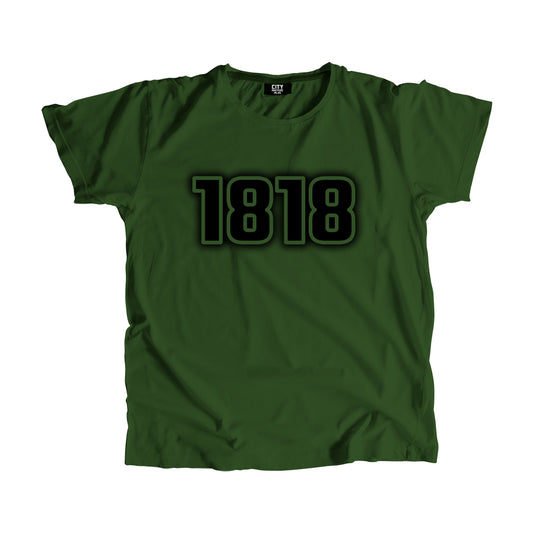 1818 Year Men Unisex T-Shirt (Olive Green)