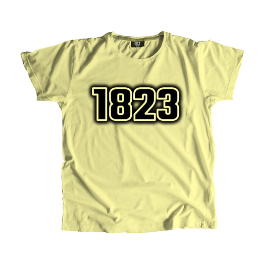 1823 Year Men Unisex T-Shirt (Butter Yellow)