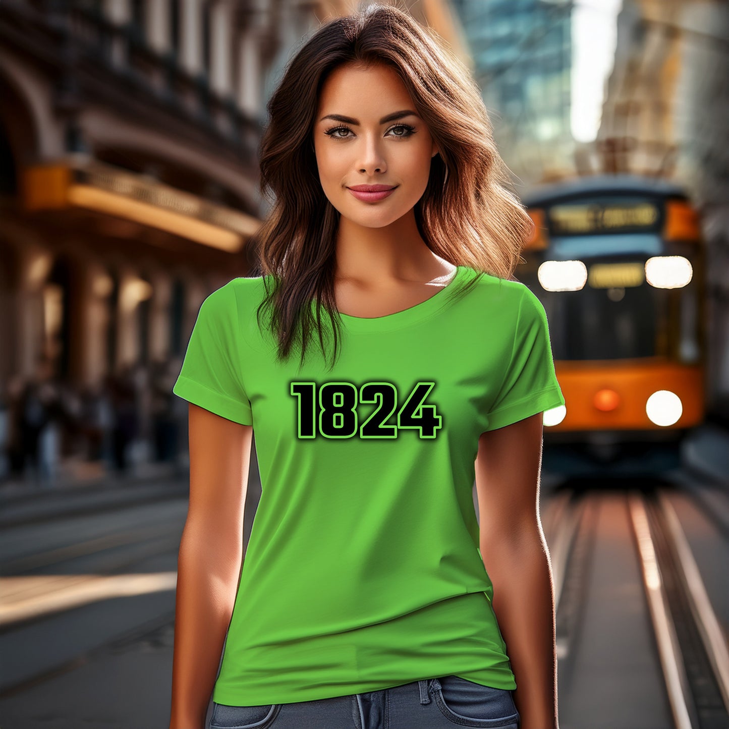 1824 Year Women T-Shirt (Liril Green)