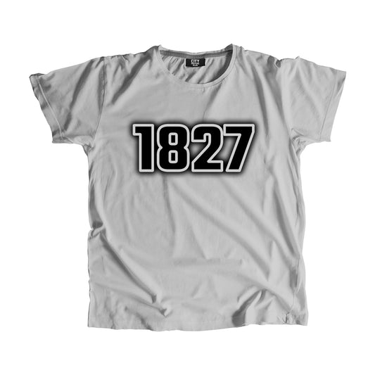 1827 Year Men Unisex T-Shirt (Melange Grey)