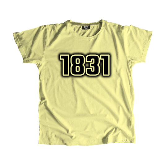 1831 Year Men Unisex T-Shirt (Butter Yellow)