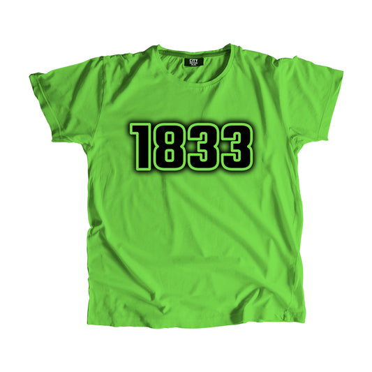 1833 Year Men Unisex T-Shirt (Liril Green)