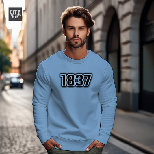 1837 Year Men Unisex Sweatshirt (Baby Blue)
