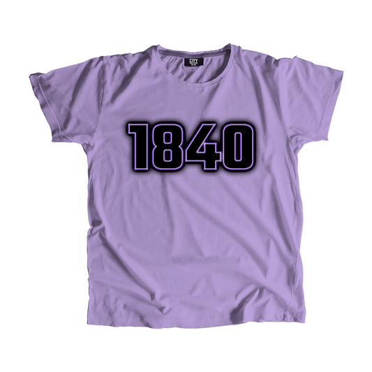 1840 Year Men Unisex T-Shirt (Iris Lavender)