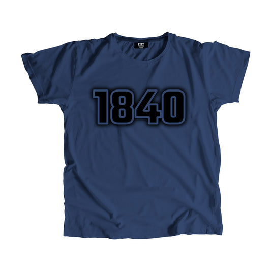 1840 Year Men Unisex T-Shirt (Navy Blue)