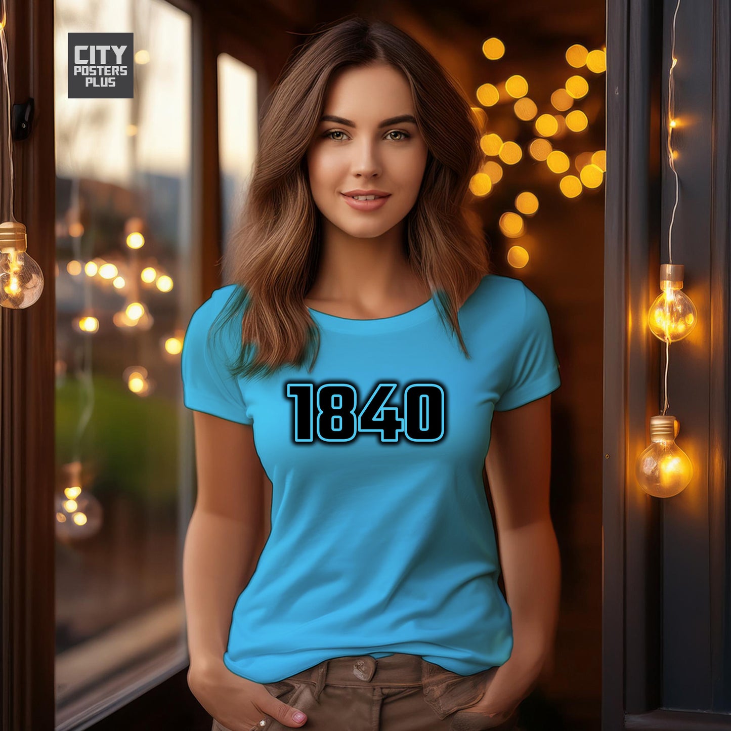 1840 Year Women T-Shirt (Sky Blue)