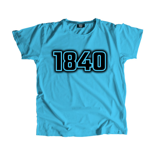 1840 Year Men Unisex T-Shirt (Sky Blue)