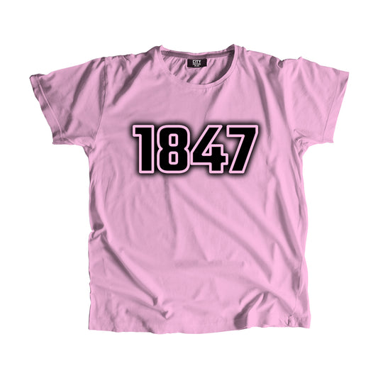 1847 Year Men Unisex T-Shirt (Light Pink)
