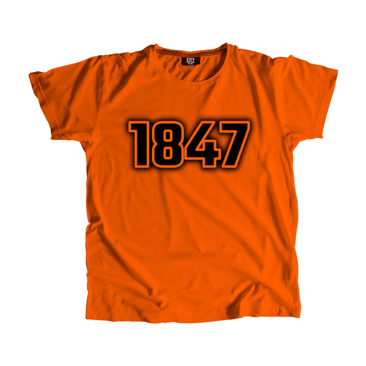 1847 Year Men Unisex T-Shirt (Orange)