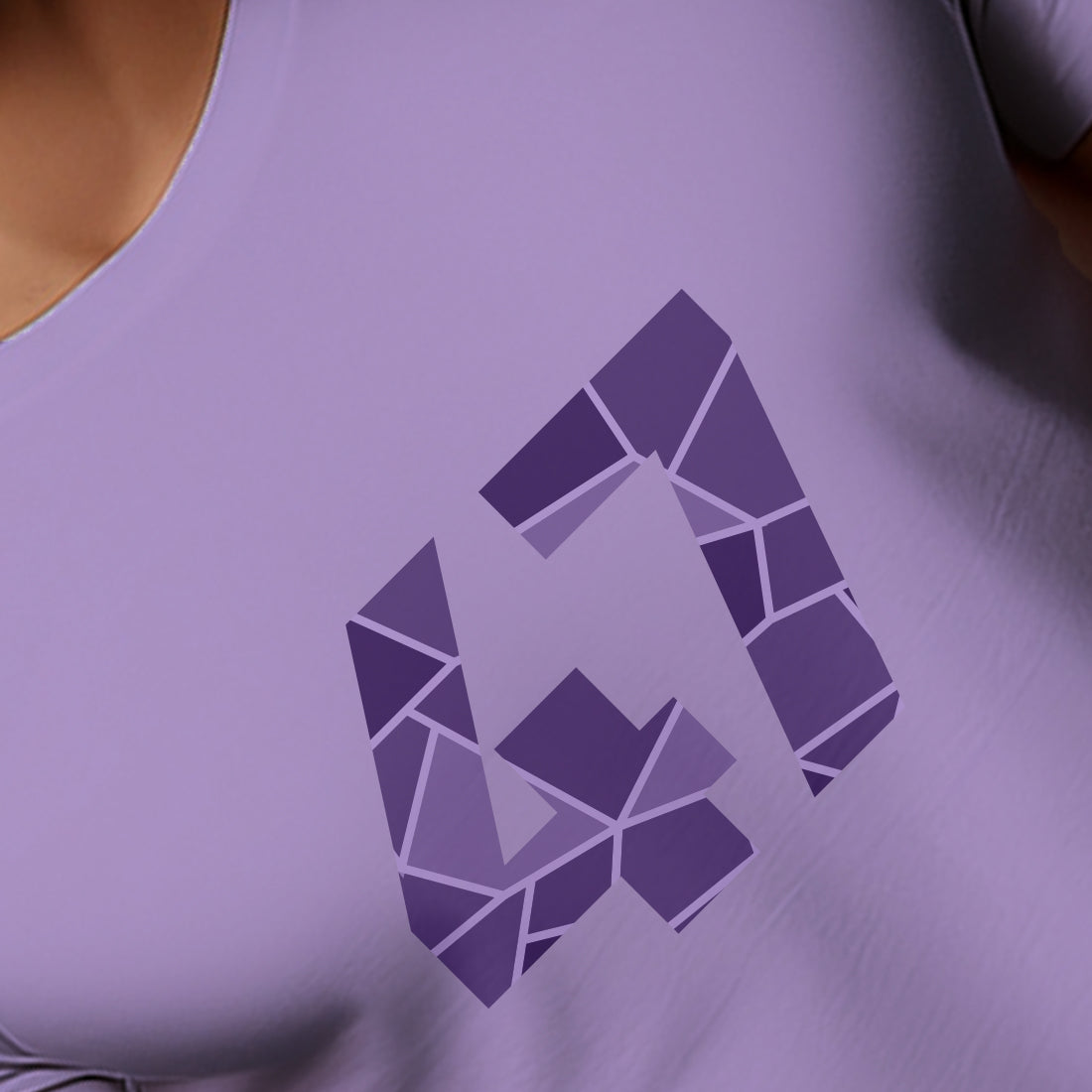 47 Number Men Unisex T-Shirt (Iris Lavender)