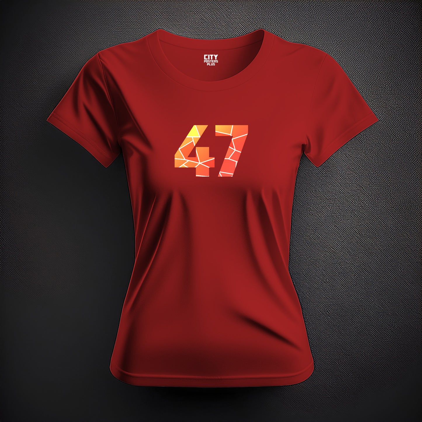47 Number Women T-Shirt (Red)