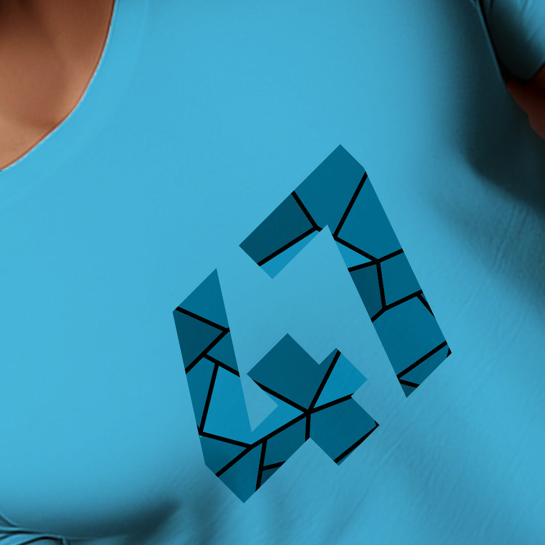 47 Number Men Unisex T-Shirt (Sky Blue)